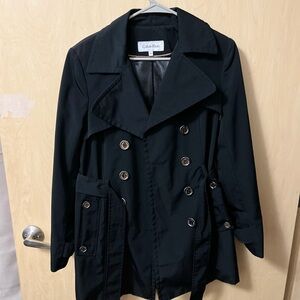 Calvin Klein Black and Silver Jacket